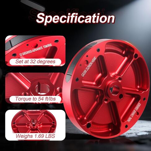 Ultra-Light Flywheel لـ Honda GX200/Clone ، Clone 196CC ، Ducar 196/212 و Tillotson 196/225/228/236 ، Wildcat 223 ، Predator Ghost 212 ، و Predator 224cc محركات الهيمات 32 درجة مئوية in Kuwait