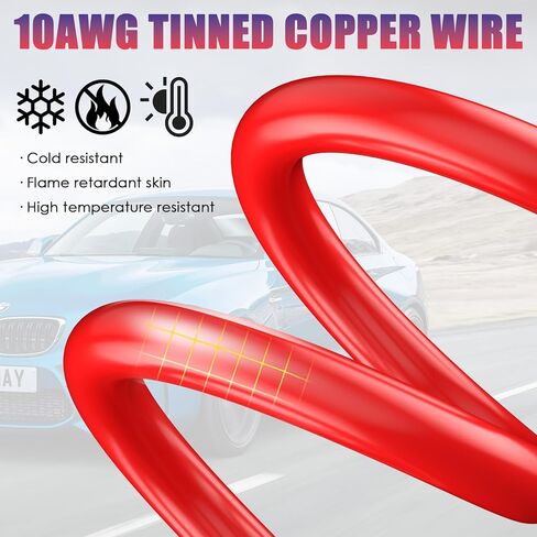 Leicestercn 6ft 12V Terminal Terminal SAE إلى O RING Connects موصل كبل سلك التمديد لشاحن البطارية/المشرف in Kuwait