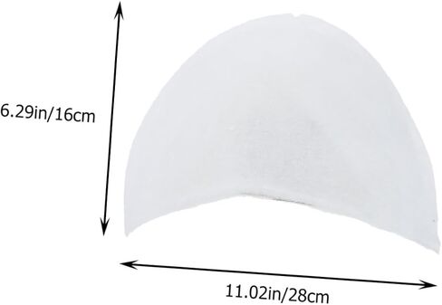 Housoutil 50pcs Shoulder Pads Support Shoulder Push up Pads Workout Shirt Shoulder Pad Pads for Protection Soft Picky Padded Cover Suit Coat Shoulder Pad Sports White Cotton in Saudi Arabia