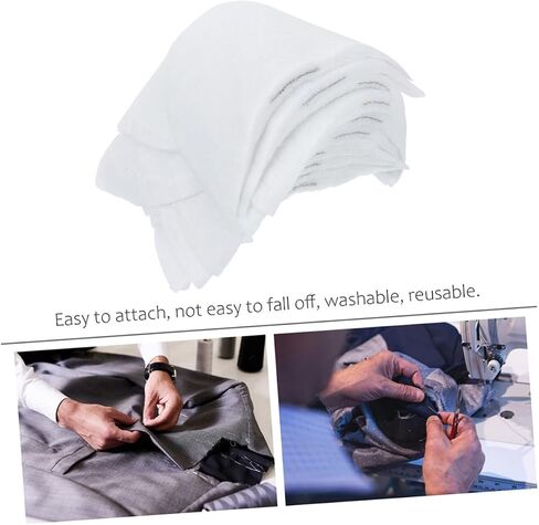 Housoutil 50pcs Shoulder Pads Support Shoulder Push up Pads Workout Shirt Shoulder Pad Pads for Protection Soft Picky Padded Cover Suit Coat Shoulder Pad Sports White Cotton in Saudi Arabia