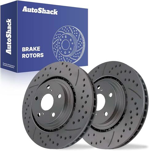 AutoShack Brake Rotors Front Brake Rotor Replacement Kit for 2008-2019 Toyota Highlander 2011-2020 Sienna 2010-2015 Lexus RX350 RX450h 2015-2017 NX200t 2015-2021 NX300h 2018-2021 NX300 3.5L R41513PR in Kuwait
