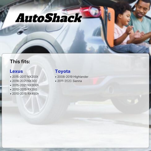 AutoShack Brake Rotors Front Brake Rotor Replacement Kit for 2008-2019 Toyota Highlander 2011-2020 Sienna 2010-2015 Lexus RX350 RX450h 2015-2017 NX200t 2015-2021 NX300h 2018-2021 NX300 3.5L R41513PR in Kuwait