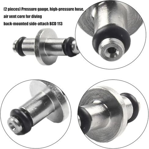 2pack Corrosions Scubas Spools High Pressures Fitting Gauges Part for Diving Equipment Scubas Accessories High Pressures Spools in Kuwait