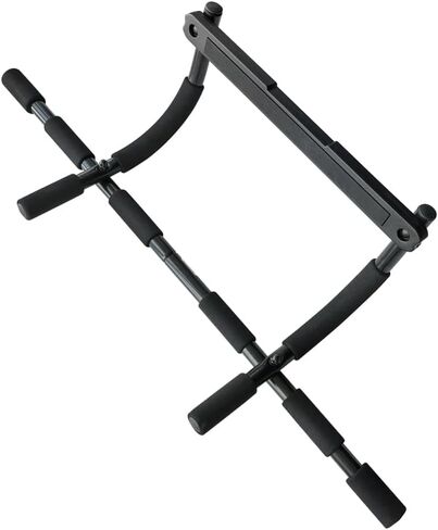 شريط سحب ENERGI CORE للمدخل | شريط الذقن بدون براغي مع مقابض إسفنجية متعددة القبضة | معدات تدريب القوة في صالة الألعاب الرياضية المنزلية شديدة التحمل | شريط تمرين الجزء العلوي من الجسم لإطارات الأبواب القياسية in Kuwait