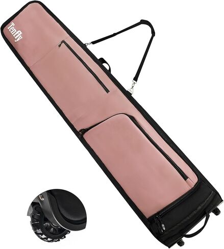 Ski Bag, Padded Snowboard Bag for Air Travel, 900D Water Resistant Oxford Fabric, Foldable Snow Bags Fits 2 Pairs Skis in Saudi Arabia