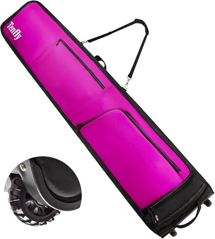 Ski Bag, Padded Snowboard Bag for Air Travel, 900D Water Resistant Oxford Fabric, Foldable Snow Bags Fits 2 Pairs Skis in Saudi Arabia