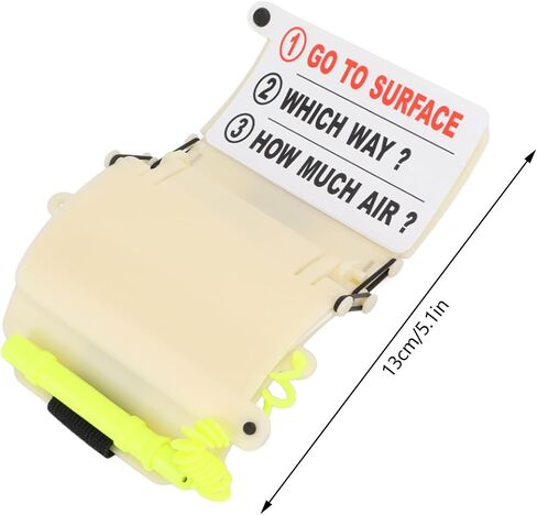 Wrist Writing Dive Slate with Pencil Scuba Diving Strap Wrist Writing Board Underwater Communication Tools UW193TD Luminous for Professional Divers and Enthusiasts ABS Composite in Saudi Arabia