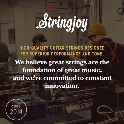 Stringjoy متوازن ضوء Foxwoods المغلفة الفوسفور البرونزية الصوتية سلاسل الغيتار 12-54، FW1254، لهجة طويلة الأمد وجودة الصوت، مجموعة 6 سلسلة الصوتية، 2-حزمة in Kuwait