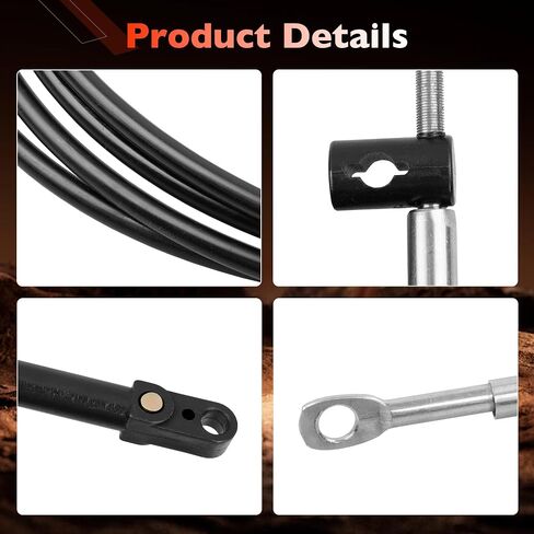 ATRACYPART Upgrade GEN 2 Outboard Throttle Shift Control Cable Set Compatible with Mercury, Mariner, MerCruiser, Quicksilver, Force Motors （2PCS） in Saudi Arabia