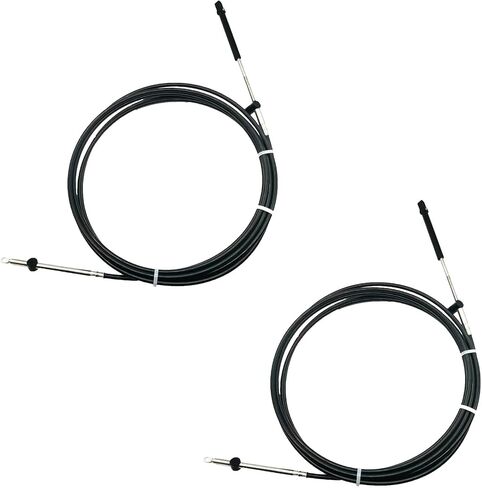 19ft Boat Throttle and Shift Control Cables, 600A Gen I Remote Cable Set, Boat Throttle Control Cable Compatible with Mercury MerCruiser Marine Force Outboard Motors, Replaces CC17919 (Pack of 2) in Saudi Arabia