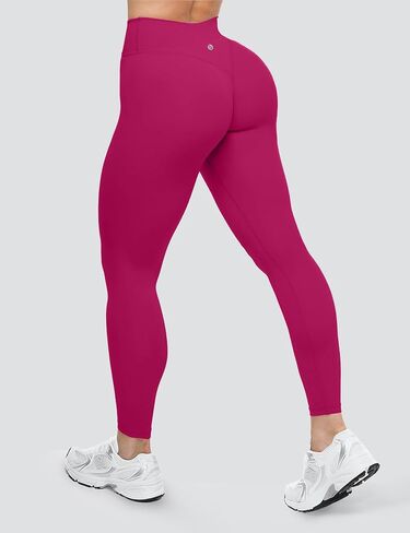 Sogetdo Crossover Compression Yoga Leggings for Women Tummy Control High Cherged Buttery Gym Pants in Kuwait