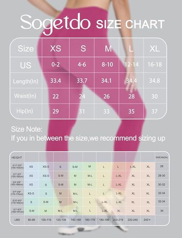 Sogetdo Crossover Compression Yoga Leggings for Women Tummy Control High Cherged Buttery Gym Pants in Kuwait
