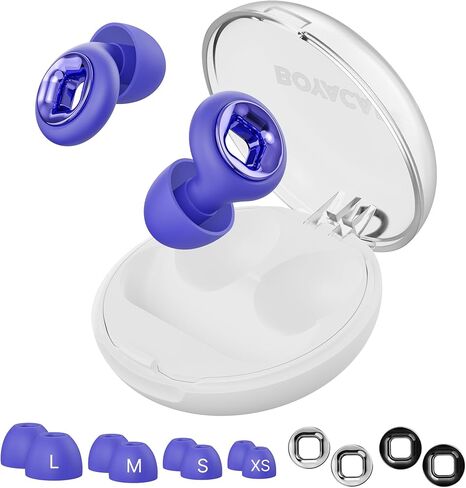 Ear Plugs for Sleeping Noise Cancelling, 45dB Reusable Earplugs for Noise Reduction, Hearing Protection Ear Plugs with 8 Ear Tips, Soft Silicone Earplugs for Sleep, Concerts, Snoring, Study (Orange) in Kuwait