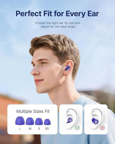 Ear Plugs for Sleeping Noise Cancelling, 45dB Reusable Earplugs for Noise Reduction, Hearing Protection Ear Plugs with 8 Ear Tips, Soft Silicone Earplugs for Sleep, Concerts, Snoring, Study (Orange) in Kuwait
