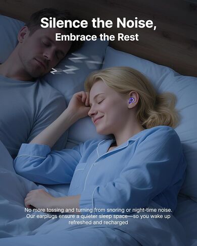 Ear Plugs for Sleeping Noise Cancelling, 45dB Reusable Earplugs for Noise Reduction, Hearing Protection Ear Plugs with 8 Ear Tips, Soft Silicone Earplugs for Sleep, Concerts, Snoring, Study (Orange) in Kuwait