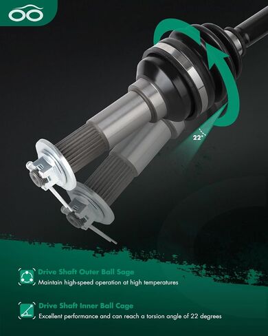 SCITOO Rear CV Axle Fit For 2002 for Yamaha Grizzly 660 Rear Left Drive Shaft CV Axle 5KM-2531H-09-00 in Saudi Arabia