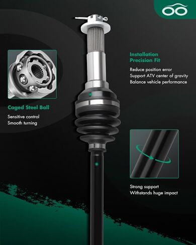 SCITOO Rear CV Axle Fit For 2002 for Yamaha Grizzly 660 Rear Left Drive Shaft CV Axle 5KM-2531H-09-00 in Saudi Arabia