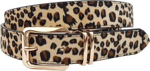 Faux Fur Leopard Print Belt in Saudi Arabia