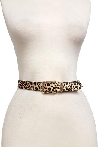 Faux Fur Leopard Print Belt in Saudi Arabia