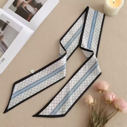 Head Scarf Hair Neck Scarves For Women Girl Purse Bag Scarfs For Handbags Satin Headscarf Fashion Silk Headbands in Saudi Arabia