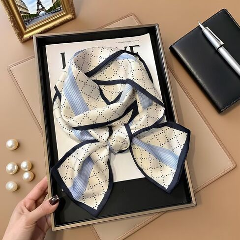 Head Scarf Hair Neck Scarves For Women Girl Purse Bag Scarfs For Handbags Satin Headscarf Fashion Silk Headbands in Saudi Arabia
