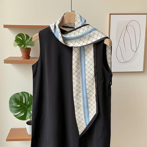 Head Scarf Hair Neck Scarves For Women Girl Purse Bag Scarfs For Handbags Satin Headscarf Fashion Silk Headbands in Saudi Arabia