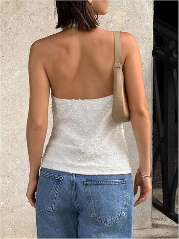 MakeMechic Women's Summer Halter Tops Criss Cross Discal Side Siert قميص عاريات in Kuwait