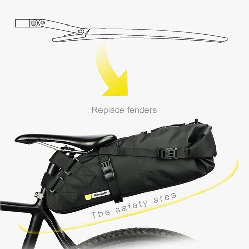 Bike Saddle Bag Waterproof 13L Under Seat Storage for Mountain Road Biking and Commuting Trips in Kuwait