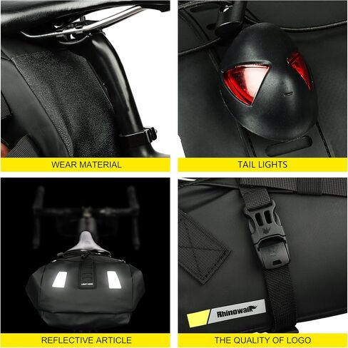 Bike Saddle Bag Waterproof 13L Under Seat Storage for Mountain Road Biking and Commuting Trips in Kuwait