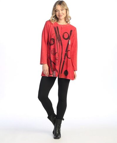 Jess & Jane Women's Mineral Washed Cotton French Terry Top - M121 in Saudi Arabia