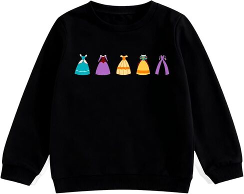 Princess Girls Sweatshirts Magical Long Sleeve Shirt Toddler Holiday Vacation Crewneck Pullover in Kuwait