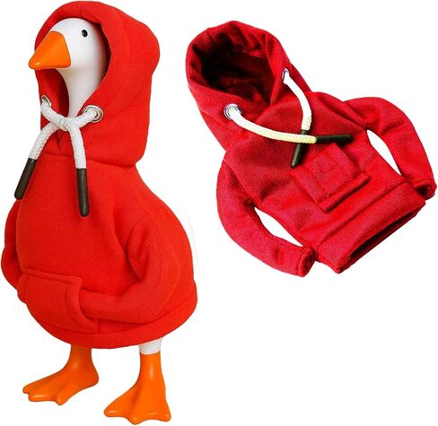 Desk Goose Outfits Hoodies for 7 inches Desktop Goose, Funny Mini Porch Goose Costume Decor Accessories for Magnetic Desk Geese Statue, or Gear Shift Hoodie (Blue) in Saudi Arabia