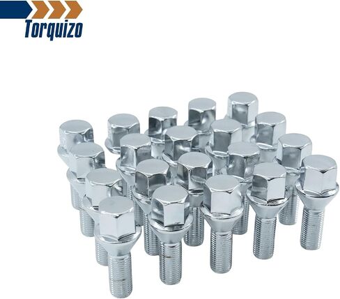 24PCS M14x1.5 Lug Nuts for 2003-2014 Chevrolet Express 1500, 1999-2019 Silverado 1500, 2007-2013 Avalanche, 2015-2019 Colorado - Black Closed End Bulge Acorn Lug Nuts in Saudi Arabia