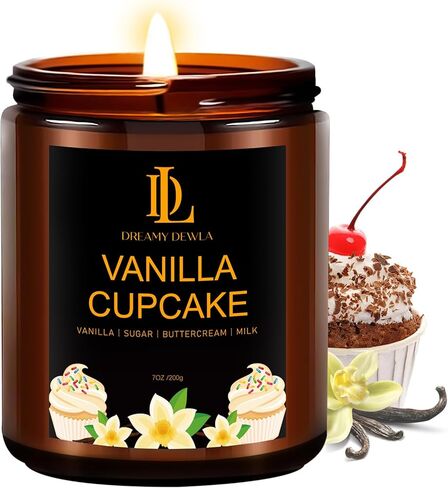 Fall Candle | Vanilla Pumpkin Scented Candle - Autumn Home Decor, 7oz Autumn Soy Candles with 50hr Burn Time, Holiday Thanksgiving Fall Gifts for Women Men in Kuwait