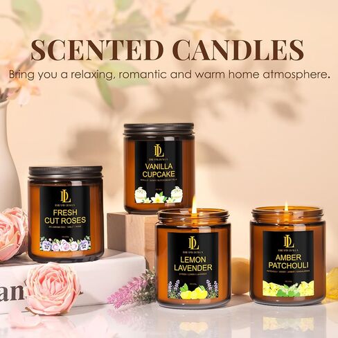 Fall Candle | Vanilla Pumpkin Scented Candle - Autumn Home Decor, 7oz Autumn Soy Candles with 50hr Burn Time, Holiday Thanksgiving Fall Gifts for Women Men in Kuwait