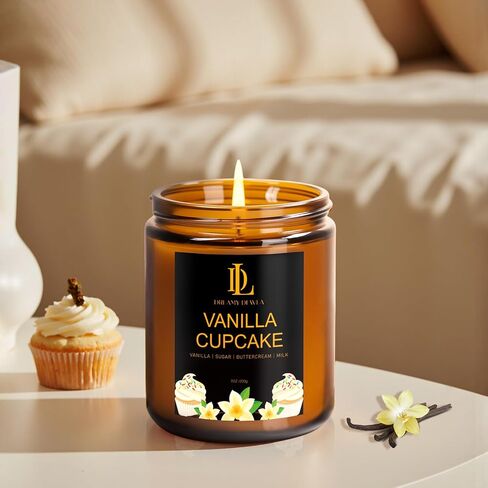 Fall Candle | Vanilla Pumpkin Scented Candle - Autumn Home Decor, 7oz Autumn Soy Candles with 50hr Burn Time, Holiday Thanksgiving Fall Gifts for Women Men in Kuwait
