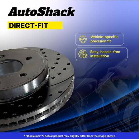 AutoShack Brake Rotors Front Brake Rotor Replacement Kit for 2011-2013 Kia Sorento 2010-2012 Hyundai Santa Fe 2.4L 3.5L V6 AWD FWD R41554PR in Kuwait