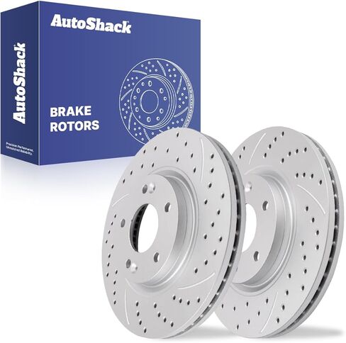 AutoShack Brake Rotors Front Brake Rotor Replacement Kit for 2011-2013 Kia Sorento 2010-2012 Hyundai Santa Fe 2.4L 3.5L V6 AWD FWD R41554PR in Kuwait