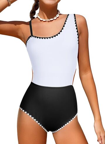 blibean Teen Girls Swimsuits One Piece Bathing Suit with Chest Pads Size 6-15 Years in Saudi Arabia