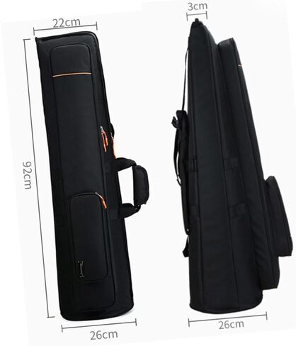 Luxshiny Trombone Bag with Double Shoulder Straps High-density Oxford Cloth Musical Instrument Carrying Case for Tenor Bass Trombone Protection and Shockproof Storage in Kuwait