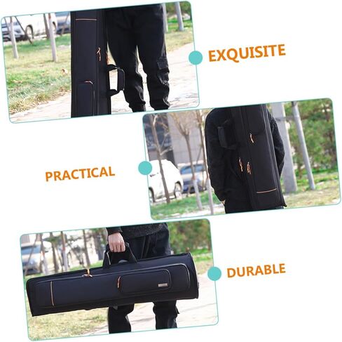 Luxshiny Trombone Bag with Double Shoulder Straps High-density Oxford Cloth Musical Instrument Carrying Case for Tenor Bass Trombone Protection and Shockproof Storage in Kuwait