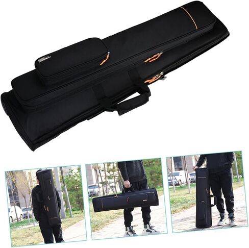 Luxshiny Trombone Bag with Double Shoulder Straps High-density Oxford Cloth Musical Instrument Carrying Case for Tenor Bass Trombone Protection and Shockproof Storage in Kuwait