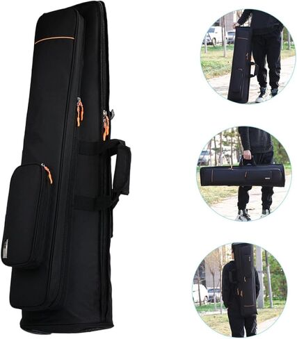 Luxshiny Trombone Bag with Double Shoulder Straps High-density Oxford Cloth Musical Instrument Carrying Case for Tenor Bass Trombone Protection and Shockproof Storage in Kuwait
