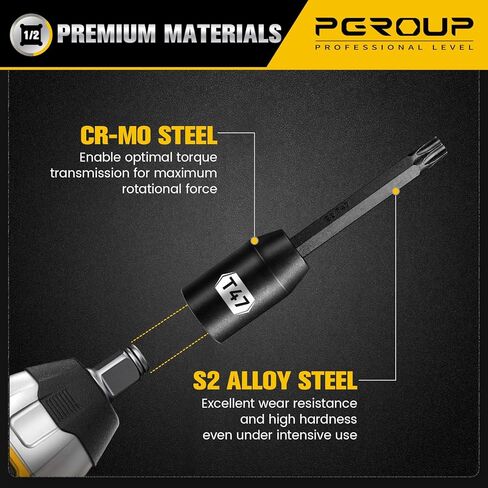 1/2 "تأثير مجموعة مقبس Allen ، 8 قطعة طويلة متري طولها 6-19 ملم مقبس سداسي سداسي ، S2 & CR-MO مع حالة تخزين ذات علامات الحجم والخدمة الثقيلة لإصلاح السيارات والصيانة الميكانيكية in Kuwait