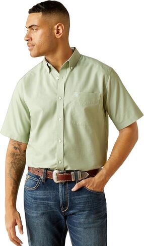 ARIAT Mens White Wrinkle Free Aqua Classic Shirt in Saudi Arabia