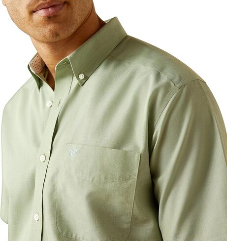 ARIAT Mens White Wrinkle Free Aqua Classic Shirt in Saudi Arabia
