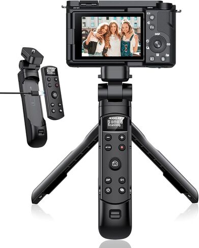 بالنسبة إلى ترايبود Sony مع التحكم عن بُعد قابل لإعادة الشحن-قبضة إطلاق النار اللاسلكية Aodelan مع شاشة OLED للتغلب على ZV-E10 ، ZV-1F ، ZV-E10 II ، RX100 VII ، A6100 ، A6400 ، A7 III ، A9 II E. in Saudi Arabia