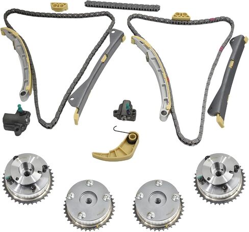 3.3L 3.8L Timing Chain Kit w/4 VVT Sprocket Water Pump Oil Pump for 2012-2017 Kia Sedona Sorento K900 Genesis G70 G80 Sedan Hyundai Azera Santa Fe Palisade Engine Timing Set 243703CGA0 in Saudi Arabia