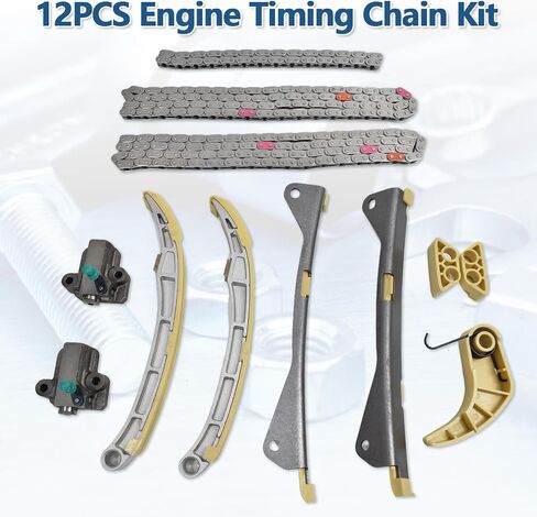 3.3L 3.8L Timing Chain Kit w/4 VVT Sprocket Water Pump Oil Pump for 2012-2017 Kia Sedona Sorento K900 Genesis G70 G80 Sedan Hyundai Azera Santa Fe Palisade Engine Timing Set 243703CGA0 in Saudi Arabia