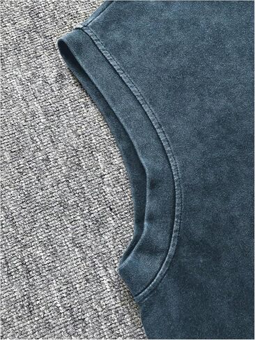 خطاب Gorglitter للرجال رسائل رسومية بلا أكمام قمصان صالة رياضية Y2K Crewneck الخروج in Kuwait